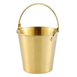 سطل استیل طلایی کوچک